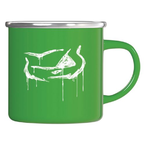 Pepper fém bögre graffhead (apple green)