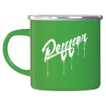Pepper fém bögre graffhead (apple green)