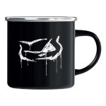 Pepper fém bögre graffhead black (white)