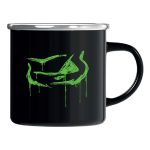 Pepper fém bögre graffhead black (neon green)