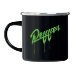 Pepper fém bögre graffhead black (neon green)