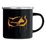 Pepper fém bögre graffhead black (orange)