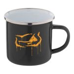 Pepper fém bögre graffhead black (orange)