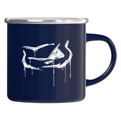 Pepper fém bögre graffhead (navy)