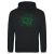 Pepper hoodie crash head black/neon green