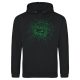 Pepper hoodie crash head black/neon green