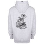 Pepper hoodie ZONE cartoon heather grey