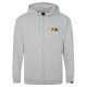 Pepper hooded zip ZONE reissue heather grey (Medium)
