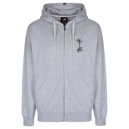 Pepper hooded zip ZONE cartoon heather grey