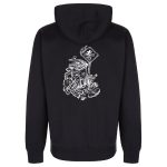 Pepper hooded zip ZONE cartoon black (XL)