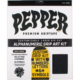Pepper griptape aplhanumeric custom