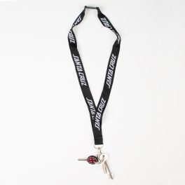 Santa Cruz Lanyards Strip Logo black