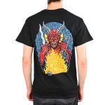 Santa Cruz X Stranger Things tee Hell Fire black