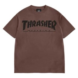 Thrasher tee mag logo vintage chocolate 