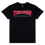 Thrasher tee outlined black