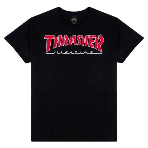 Thrasher tee outlined black