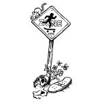 Pepper/Zone tee cartoon white